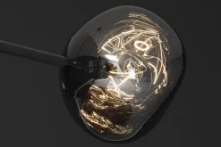 Riess-Ambiente Hängelampen > Design Hängelampe LIQUID DIAMOND 100cm smoke schwarz Glas fünf Schirme Kugelleuchte