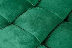 Riess-Ambiente Polsterhocker|Sitzhocker > Design Hocker COZY VELVET 80cm smaragdgrün Samt goldene Füße