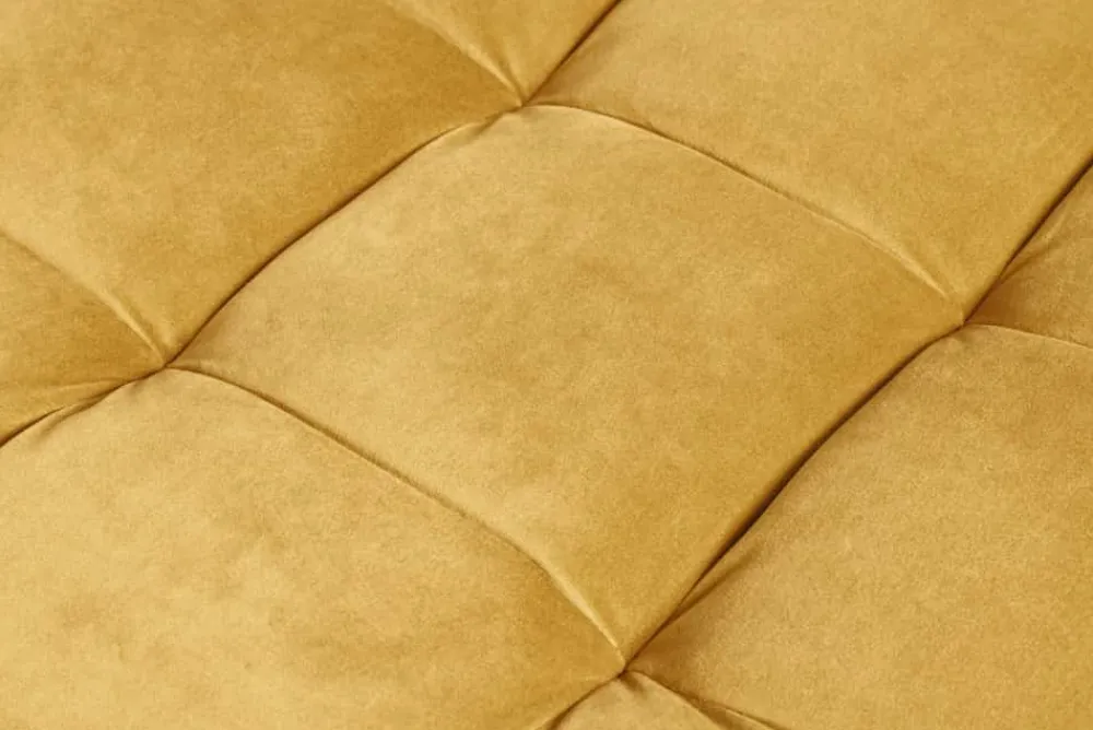 Riess-Ambiente Polsterhocker|Sitzhocker > Design Hocker COZY VELVET 80cm senfgelb gold Samt Metallfüße