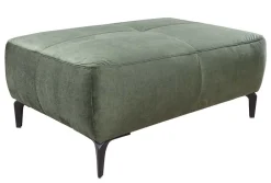 Riess-Ambiente Polsterhocker|Sitzhocker > Design Hocker MARRAKESCH 110cm flaschengrün Samt mit Ziersteppung