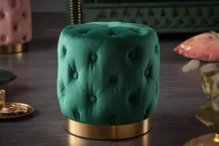 Riess-Ambiente Goldene Möbel|Sitzhocker ><noscript><img width=