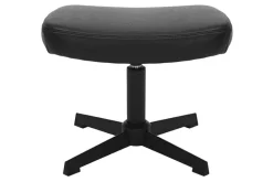 Riess-Ambiente Sitzhocker|Industrial Loft > Design Hocker VOGUE 45cm schwarz Kunstleder drehbar Metallbeine Fußhocker