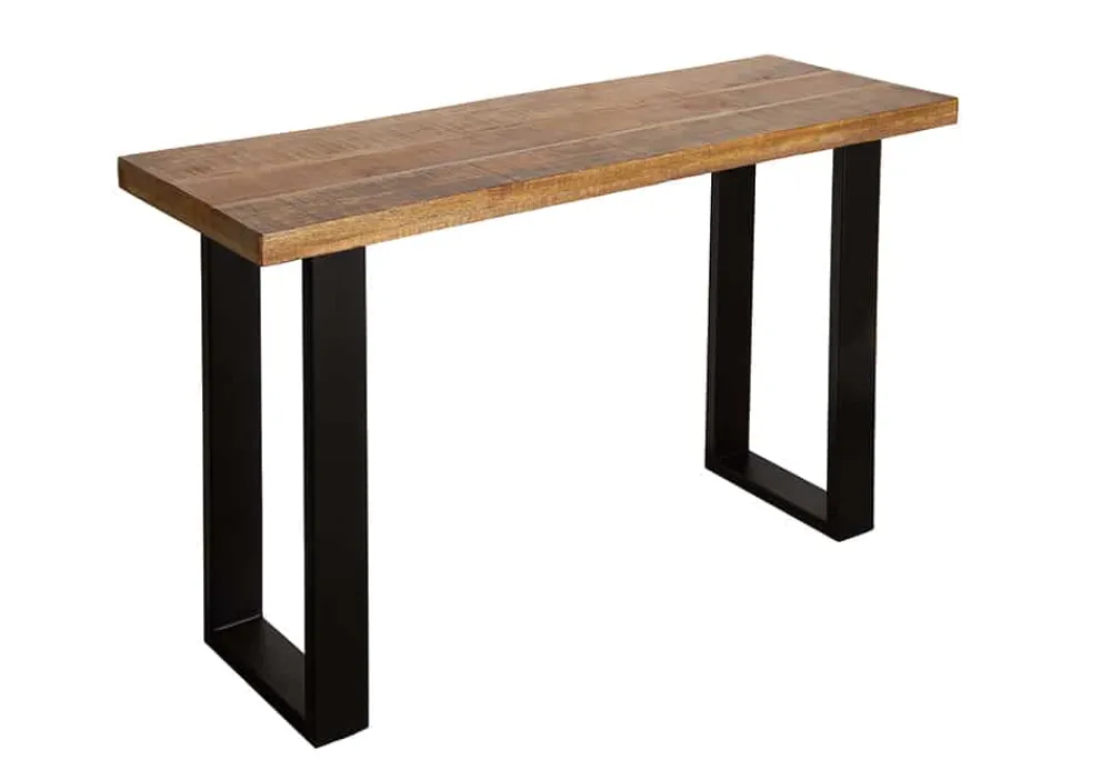 Riess-Ambiente Mehr...|Massivholztische > Design Konsolentisch IRON CRAFT 115cm Mangoholz Eisen Schreibtisch