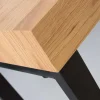 Riess-Ambiente Konsolentische|Bürotische > Design Konsole OAK DESK 120cm Eiche Vintage Metallgestell Schreibtisch