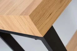 Riess-Ambiente Konsolentische|Bürotische > Design Konsole OAK DESK 120cm Eiche Vintage Metallgestell Schreibtisch