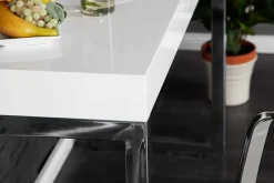 Riess-Ambiente Konsolentische|Bürotische > Design Konsole WHITE DESK 120cm weiß Hochglanz Bürotisch