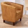 Riess-Ambiente Loungesessel|Sessel > Design Lounge Sessel HEMINGWAY senfgelb Samt Armlehnen Cocktailsessel