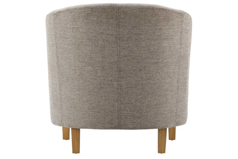Riess-Ambiente Loungesessel > Design Lounge Sessel HEMINGWAY taupe Strukturstoff mit Armlehnen Cocktailsessel