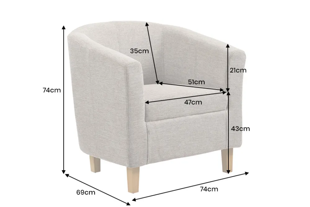 Riess-Ambiente Loungesessel > Design Lounge Sessel HEMINGWAY taupe Strukturstoff mit Armlehnen Cocktailsessel