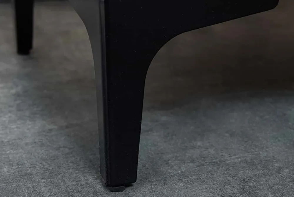 Riess-Ambiente Samt Möbel|Retro Möbel > Design Nachttisch BOUTIQUE 50cm dunkelgrau Samt zwei Schubladen