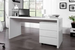 Riess-Ambiente Bürotische > Design Schreibtisch FAST TRADE 160cm weiß Hochglanz Computertisch