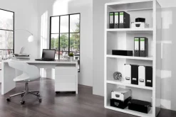 Riess-Ambiente Bürotische > Design Schreibtisch FAST TRADE 160cm weiß Hochglanz Computertisch