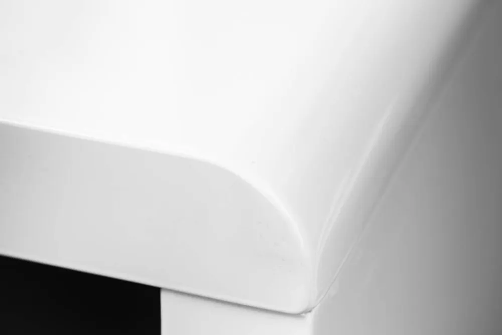 Riess-Ambiente Bürotische > Design Schreibtisch FAST TRADE 120cm weiß Hochglanz Bürotisch