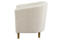 Riess-Ambiente Loungesessel > Design Sessel HEMINGWAY beige Bouclé Tweed Soft mit Armlehnen Cocktailsessel