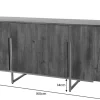 Riess-Ambiente Retro Möbel|Sideboards & Kommoden > Design Sideboard GATSBY 160cm braun mattgold Mangoholz Retro