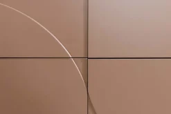 Riess-Ambiente Sideboards & Kommoden > Design Sideboard SAVOY 150cm grau beige greige Keramik Travertin mit sechs Schubladen