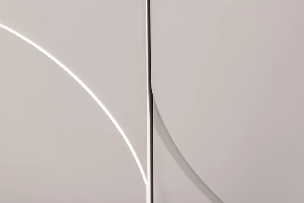 Riess-Ambiente Sideboards & Kommoden > Design Sideboard SAVOY 180cm kaschmir weiß Marmor Keramik mit Stauraum und 3D-Front