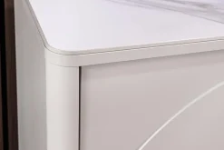 Riess-Ambiente Sideboards & Kommoden > Design Sideboard SAVOY 150cm kaschmir weiß Marmor Keramik mit sechs Schubladen