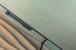 Riess-Ambiente Mehr...|Retro Möbel > Design Sideboard WAVE 160cm türkis Mangoholz Massivholz mattgold Metallbeine