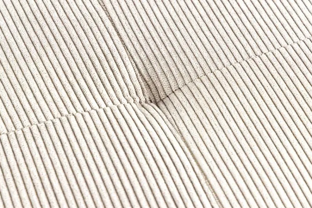 Riess-Ambiente Sitzbänke > Design Sitzbank BOUTIQUE 100cm beige Cord schwarze Metallbeine Polsterbank