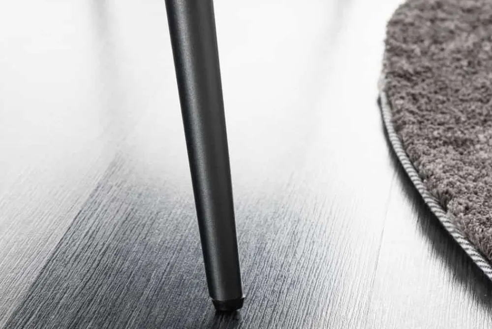 Riess-Ambiente Skandinavisch|Sitzbänke > Design Sitzbank BOUTIQUE 100cm dunkelgrau Samt schwarze Metallbeine