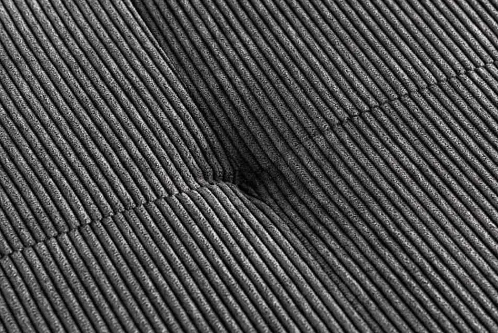 Riess-Ambiente Skandinavisch|Sitzbänke > Design Sitzbank BOUTIQUE 100cm dunkelgrau Cord schwarze Metallbeine