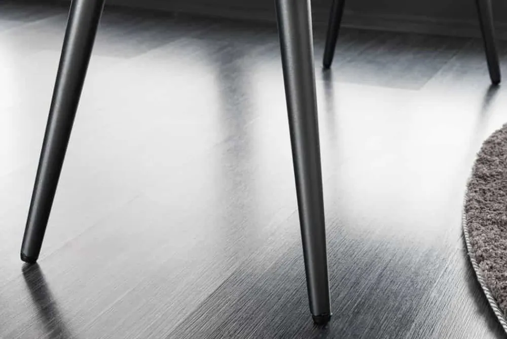 Riess-Ambiente Skandinavisch|Sitzbänke > Design Sitzbank BOUTIQUE 100cm grau Strukturstoff schwarze Metallbeine