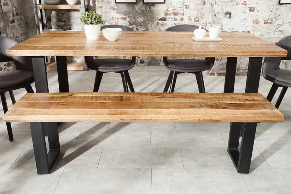 Riess-Ambiente Mehr...|Industrial Loft > Design Sitzbank IRON CRAFT 170cm Mangoholz Eisen Industrial Design