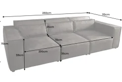 Riess-Ambiente 3-Sitzer Sofa ><noscript><img width=