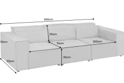 Riess-Ambiente Xxl Sofa|3-Sitzer Sofa ><noscript><img width=