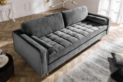 Riess-Ambiente Samt Möbel|3-Sitzer Sofa ><noscript><img width=