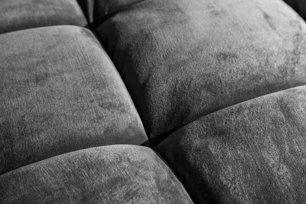 Riess-Ambiente Samt Möbel|3-Sitzer Sofa > Design 3-Sitzer Sofa COZY VELVET 220cm grau Samt Federkern Lounge