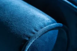 Riess-Ambiente Samt Möbel|3-Sitzer Sofa > Design 3-Sitzer Sofa COZY VELVET 220cm petrol blau Samt Federkern Lounge