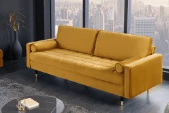 Riess-Ambiente Samt Möbel|3-Sitzer Sofa ><noscript><img width=