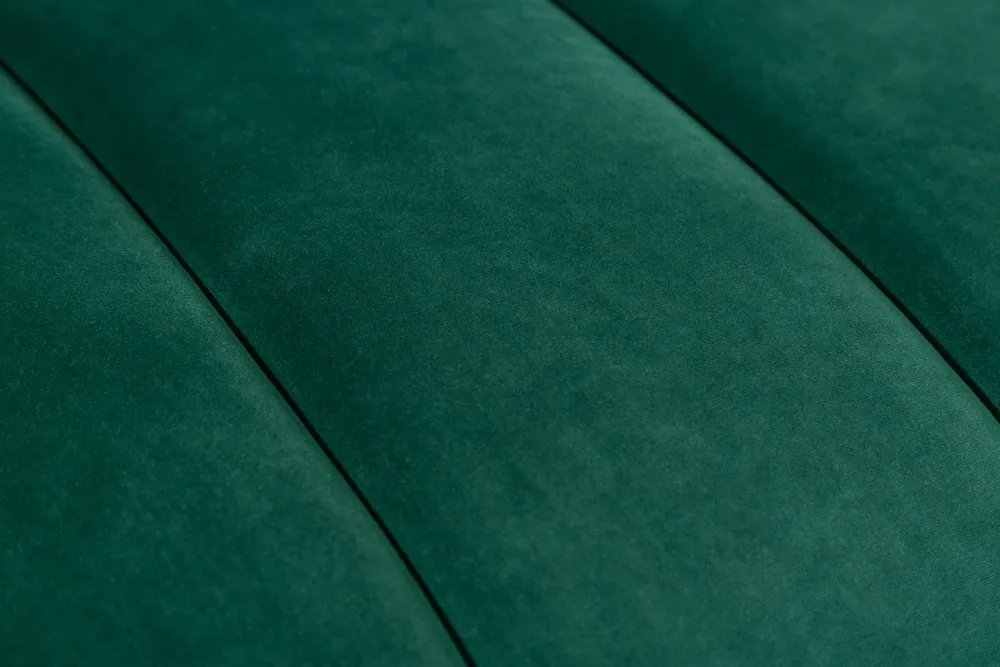 Riess-Ambiente Goldene Möbel|Samt Möbel > Design 3-Sitzer Sofa NOBLESSE 225cm smaragdgrün Samt Federkern goldene Metallfüße