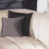 Riess-Ambiente Samt Möbel|Retro Möbel > Design 3-Sitzer Sofa NOBLESSE 225cm champagner beige Samt 3-Sitzer Federkern schwarze Metallfüße