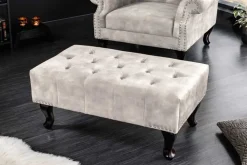Riess-Ambiente Sitzhocker|Samt Möbel ><noscript><img width=