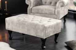 Riess-Ambiente Sitzhocker|Samt Möbel ><noscript><img width=
