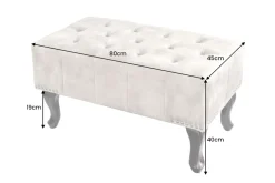 Riess-Ambiente Sitzhocker|Samt Möbel ><noscript><img width=