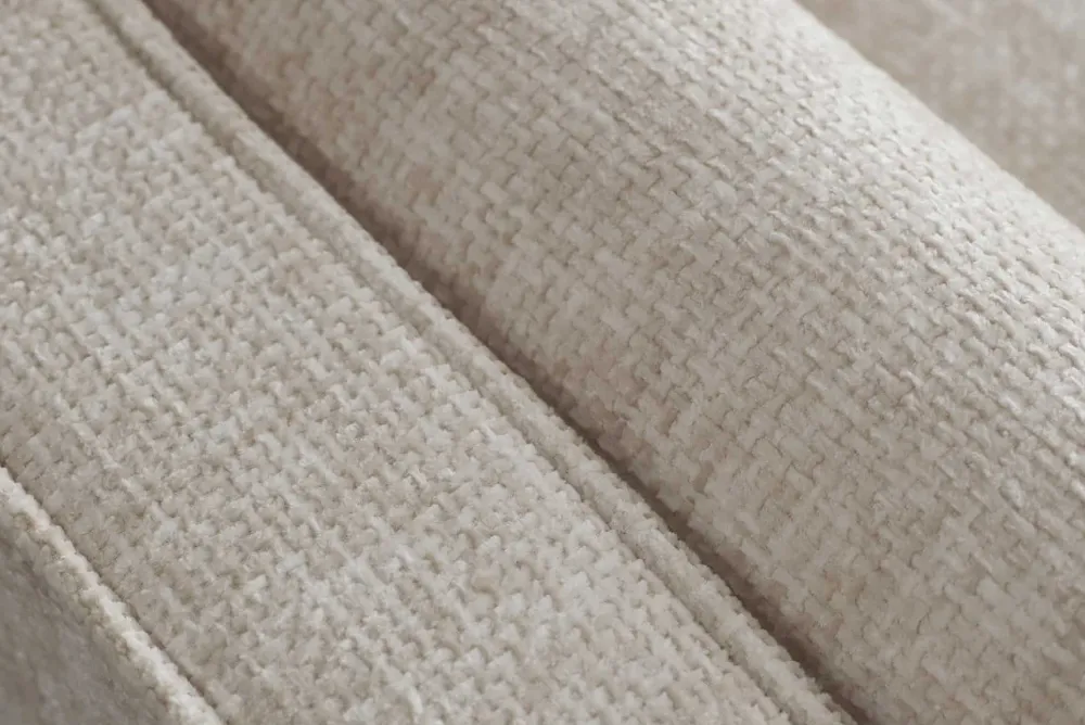 Riess-Ambiente 3-Sitzer Sofa > Design Sofa COZY VELVET 220cm beige Chenille Federkern 3-Sitzer mit goldener Kappe