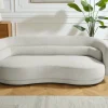 Riess-Ambiente 3-Sitzer Sofa > Design Sofa GATSBY 230cm greige Chenille Federkern 3-Sitzer Couch Rundum-Bezug