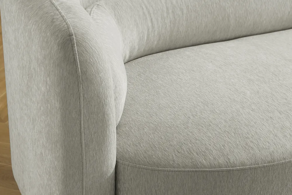 Riess-Ambiente 3-Sitzer Sofa > Design Sofa GATSBY 230cm greige Chenille Federkern 3-Sitzer Couch Rundum-Bezug