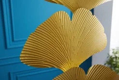 Riess-Ambiente Goldene Möbel|Stehleuchten > Design Stehlampe GINKGO 160cm gold Metall