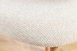 Riess-Ambiente Skandinavisch|Stühle > Design Stuhl BELFORT beige Strukturstoff Metallgestell Eiche