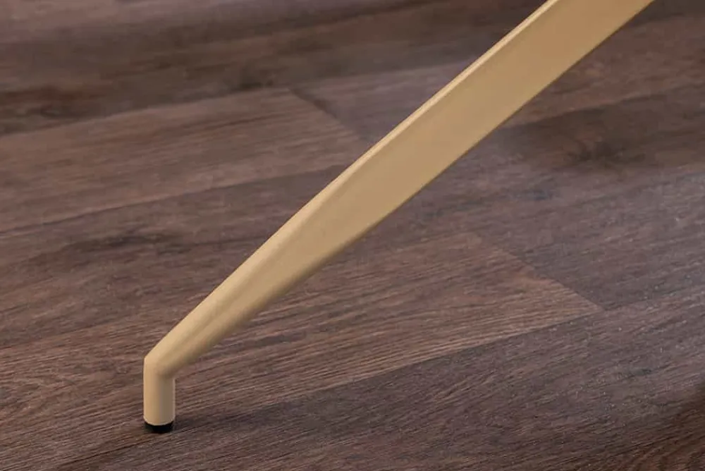 Riess-Ambiente Retro Möbel|Stühle > Design Stuhl DIVANI taupe Samt beiges Metallgestell