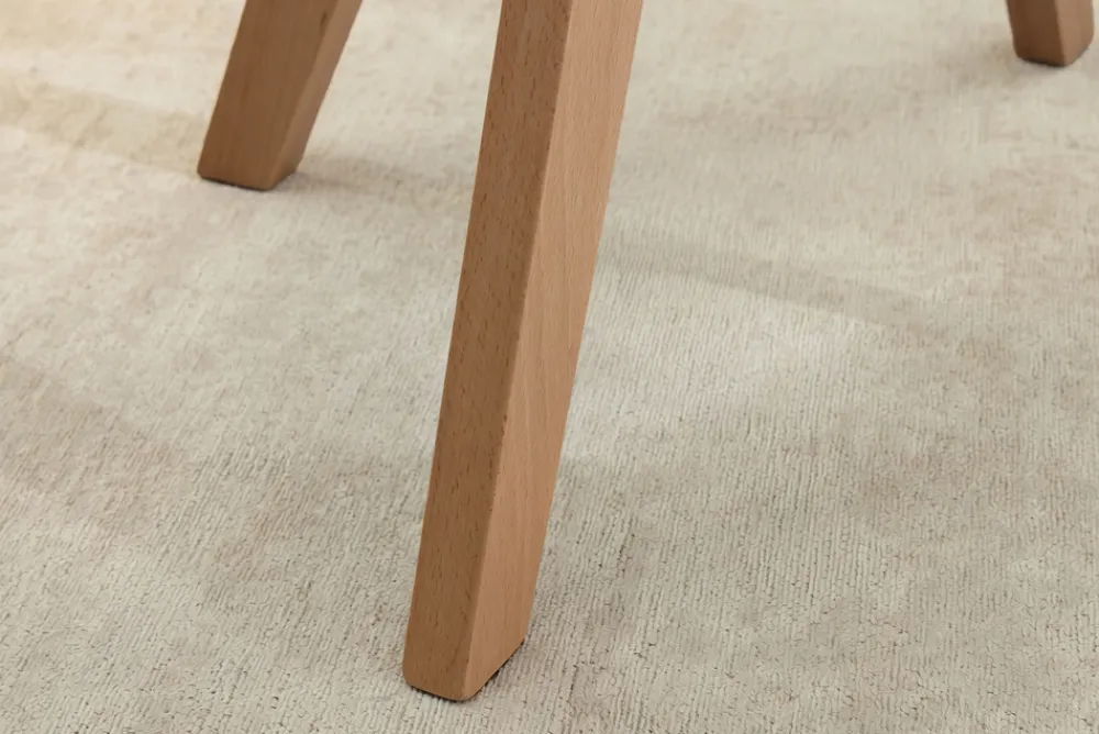 Riess-Ambiente Skandinavisch|Stühle > Design Stuhl LIVORNO beige Strukturstoff Massivholzbeine drehbar Auto-Return-Funktion