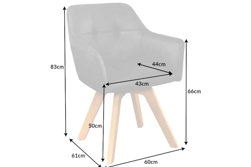 Riess-Ambiente Industrial Loft|Stühle > Design Stuhl LOFT antik grau Microfaser drehbar massiv Buchenholz mit Armlehne