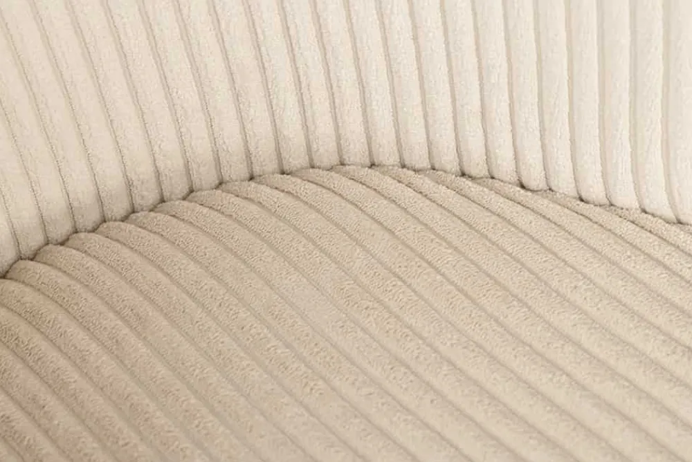 Riess-Ambiente Skandinavisch|Retro Möbel > Design Stuhl LYON beige Cord schwarze Metallbeine