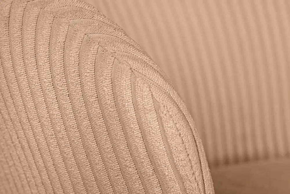 Riess-Ambiente Skandinavisch|Retro Möbel > Design Stuhl LYON rosa Cord schwarze Metallbeine