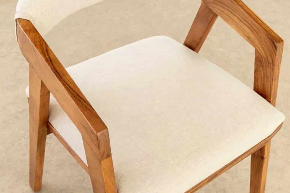 Riess-Ambiente Mehr...|Massivholzstühle > Design Stuhl MAMMUT beige natur massives Akazienholz honey finish